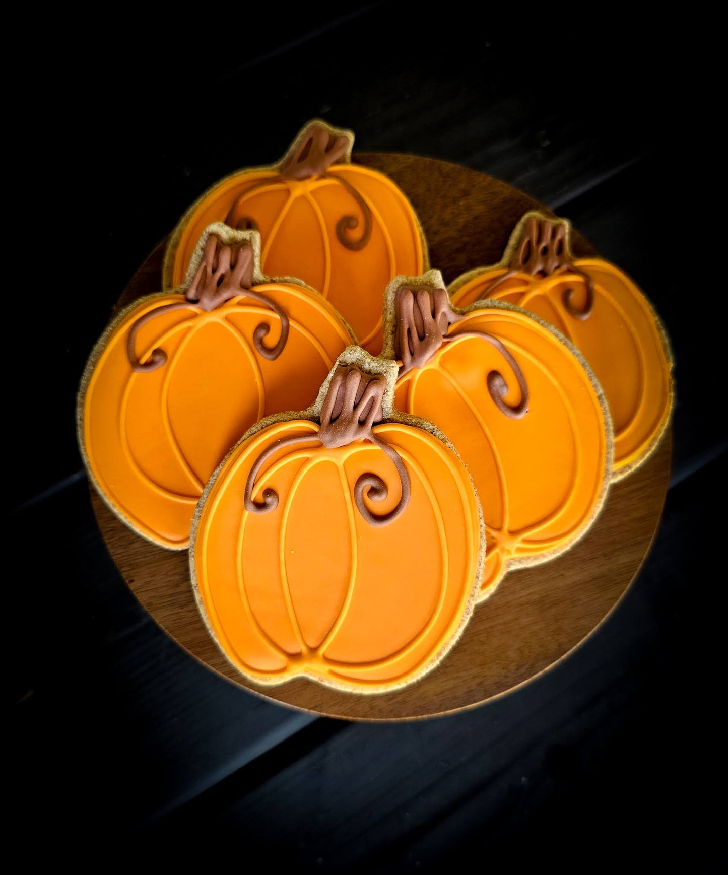 Fall Pumpkin Dog Cookies Orange - Qty 12