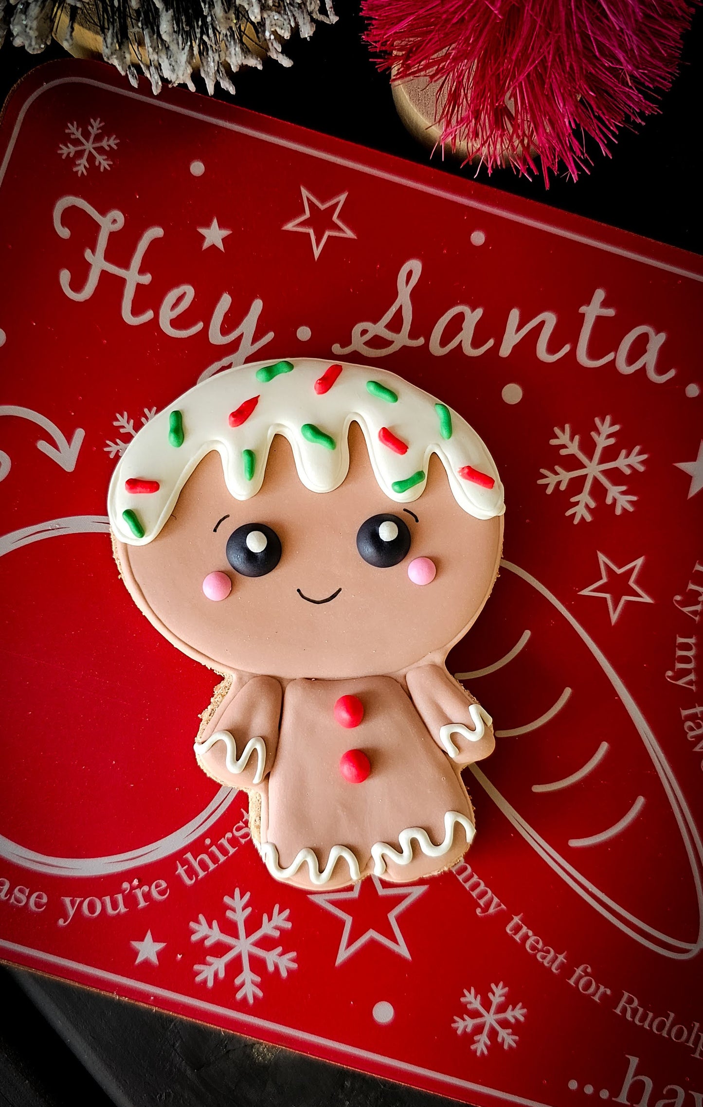 Gingerbread Man Dog Treat (Qty 12)