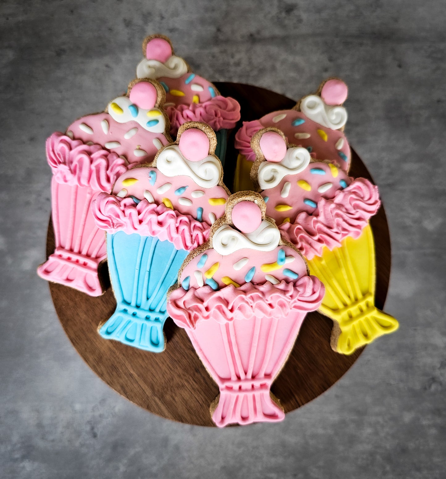 Ice Cream Sunday Dog Cookies Qty 12 Wholesale