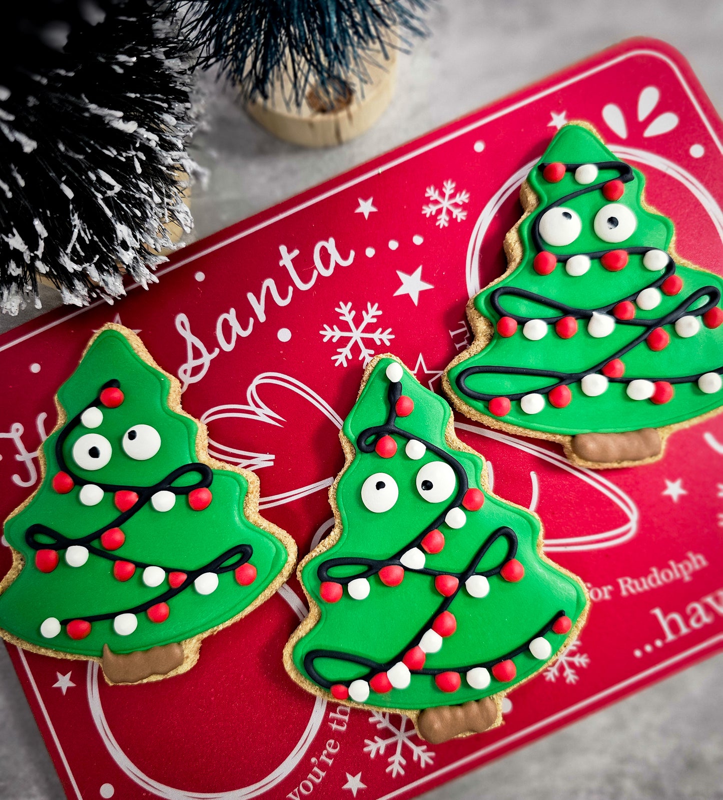Christmas Tree Dog Treat (Qty 12)