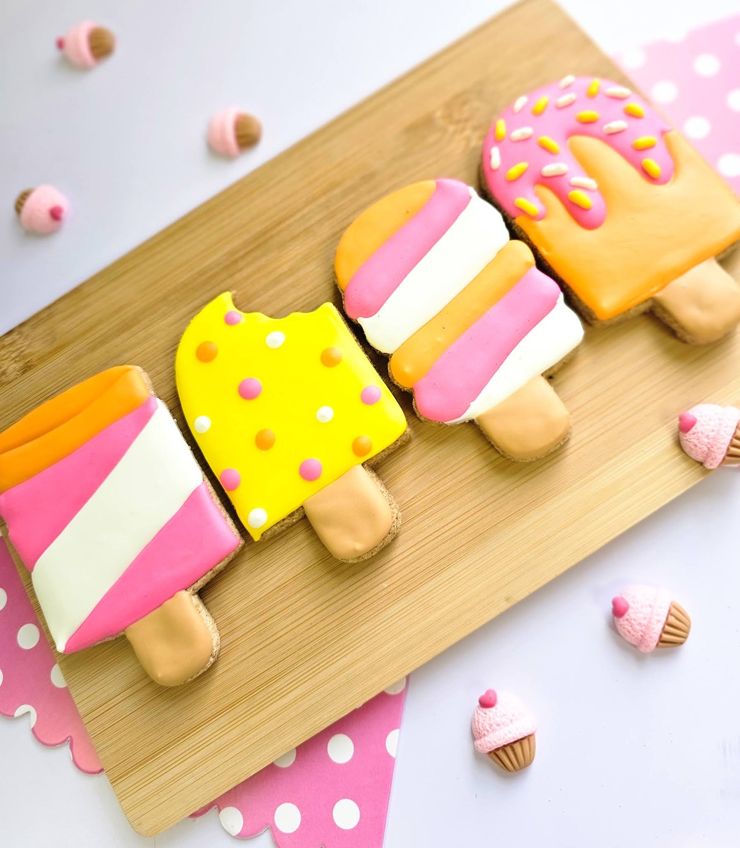 Summer Popsicles Dog Cookies Wholesale Qty 12