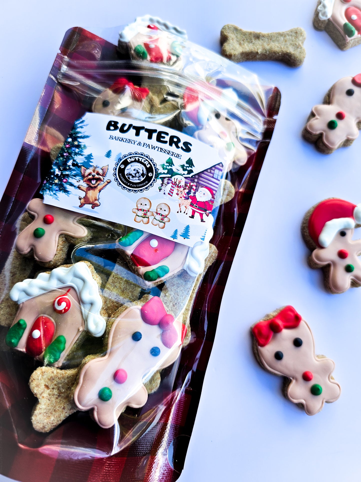 Gingerbread Man Cookie Bags Qty 3