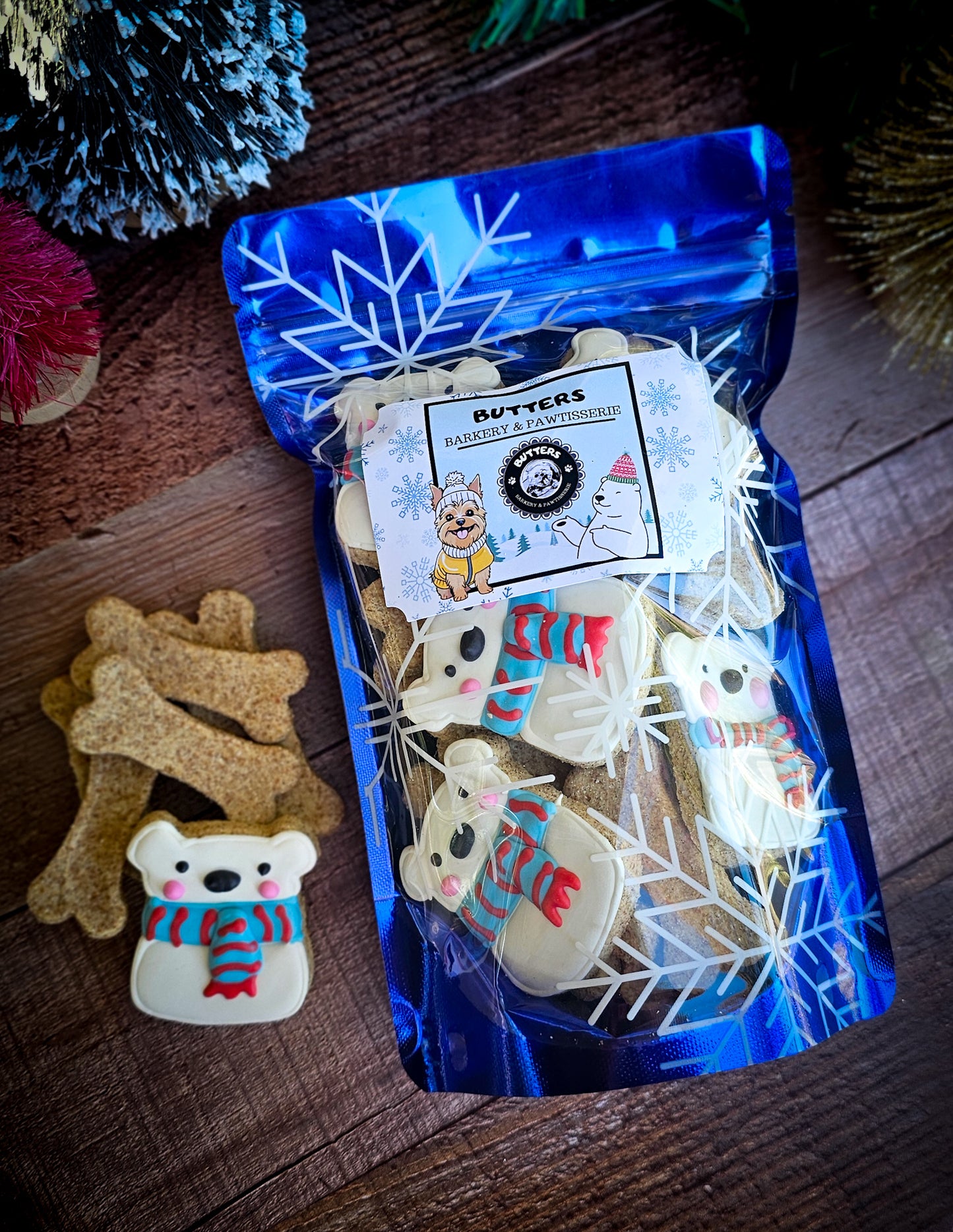 Polar Bear Cookie Bags Qty 3