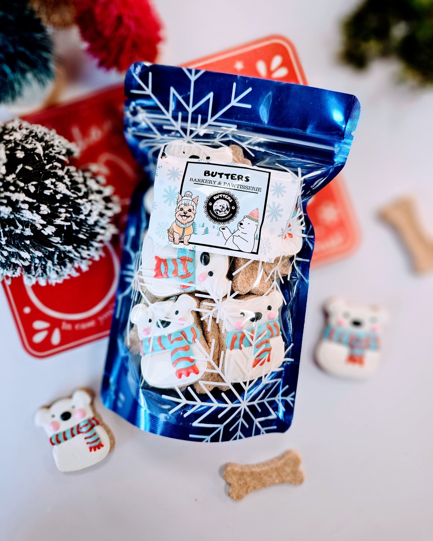 Polar Bear Cookie Bags Qty 3