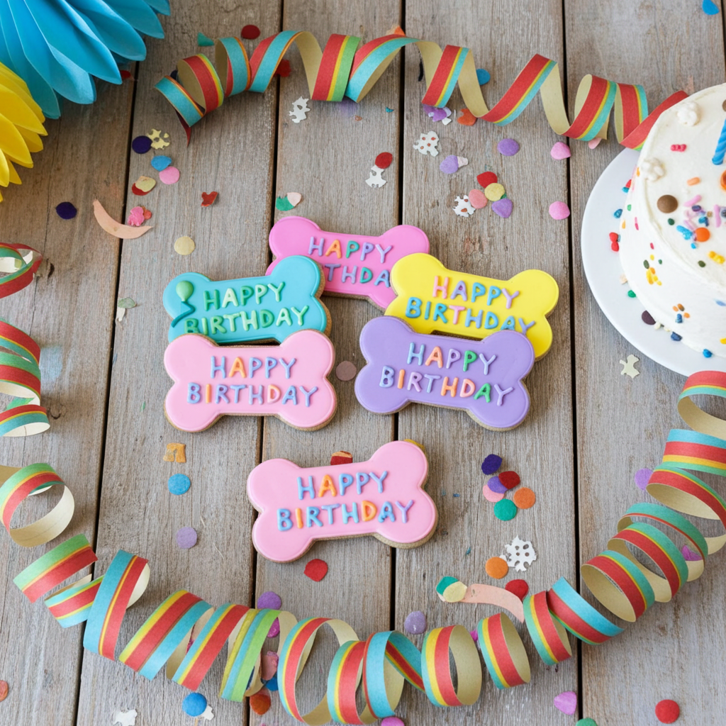 Happy Birthday Day Bone (Qty 12)