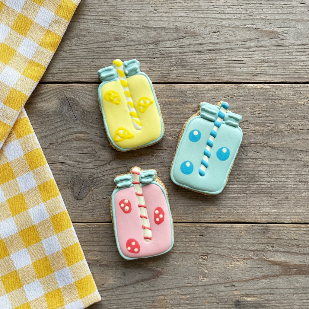 Summer Fruit Drink Jars Qty 6