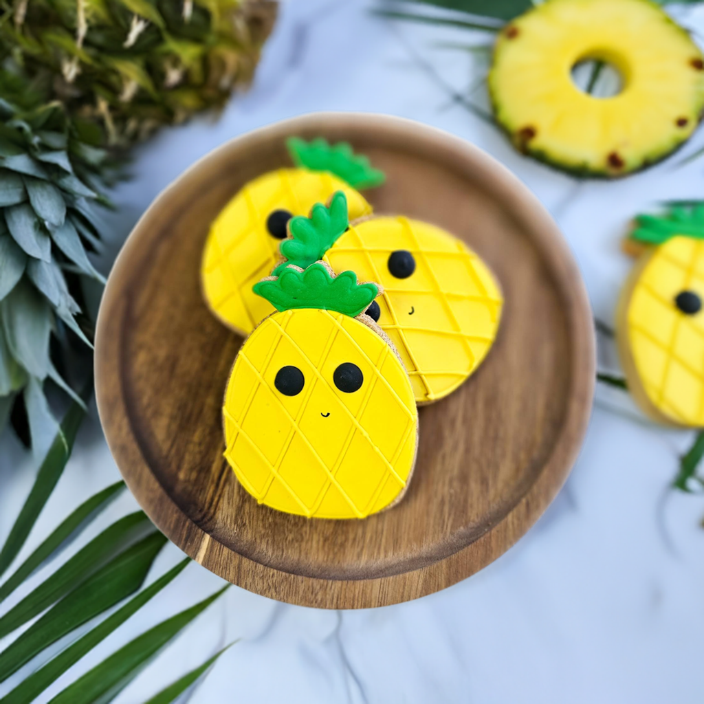 Pineapple Squishy Dog Cookie - Large Qty 12