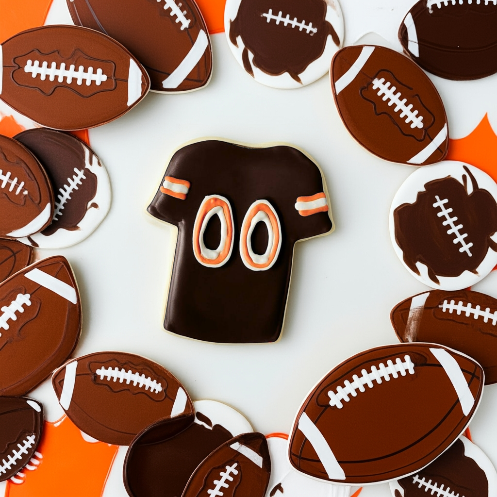 Cleveland Browns Jersey Cookies Qty 12