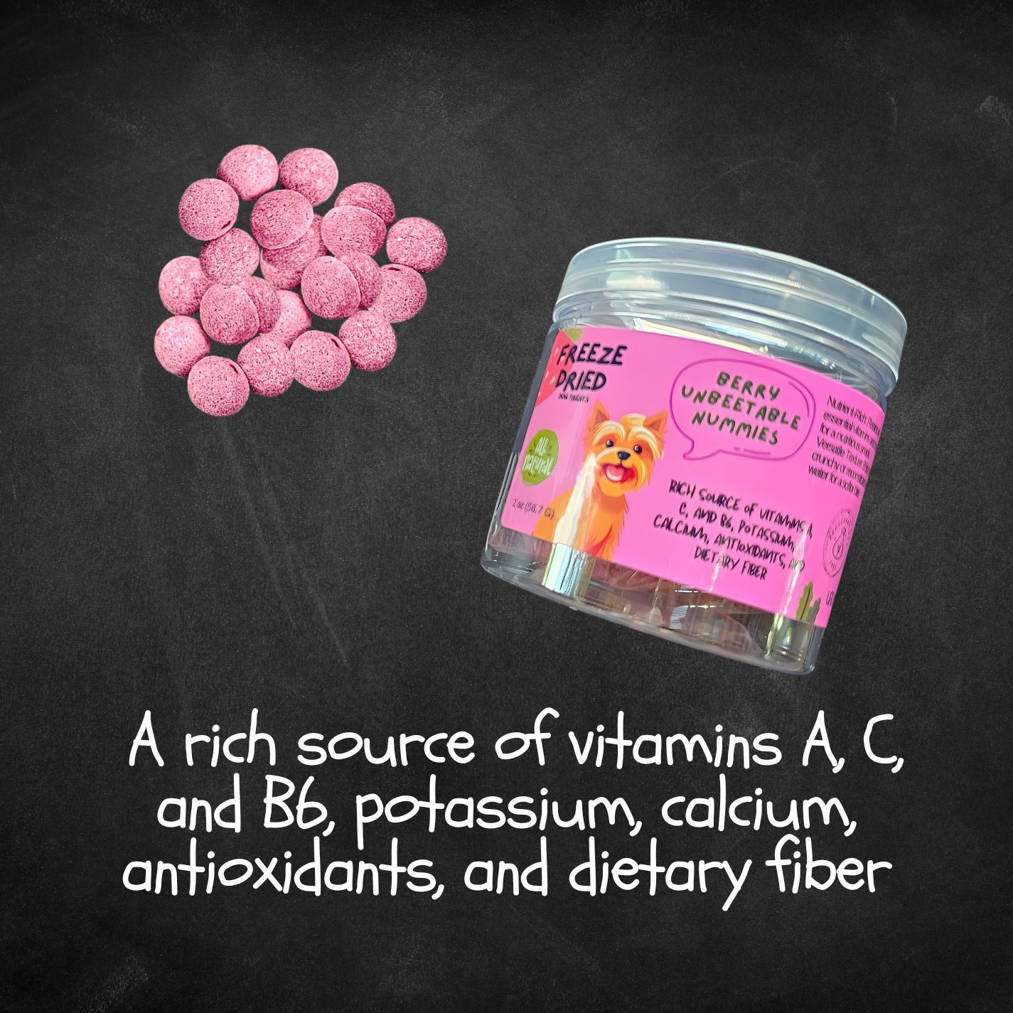 Berry Unbeetable Nummies Freeze Dried Qty 3 Jars Wholesale