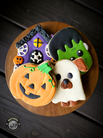 Ghost Dog - Halloween Dog Cookies Qty 12