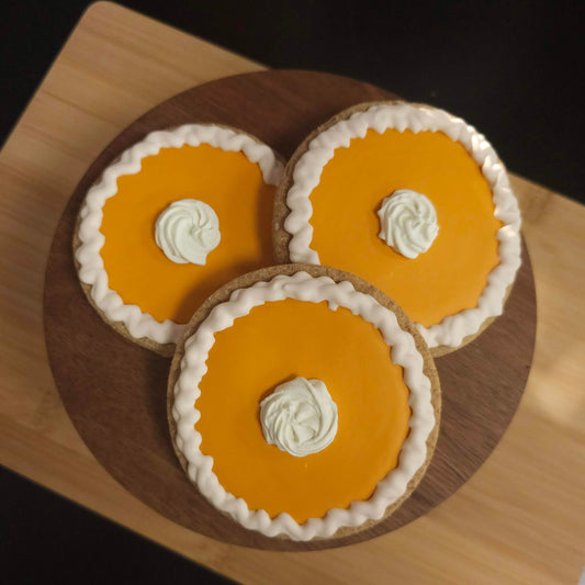 Pumpkin Pie Dog Cookies Qty 12