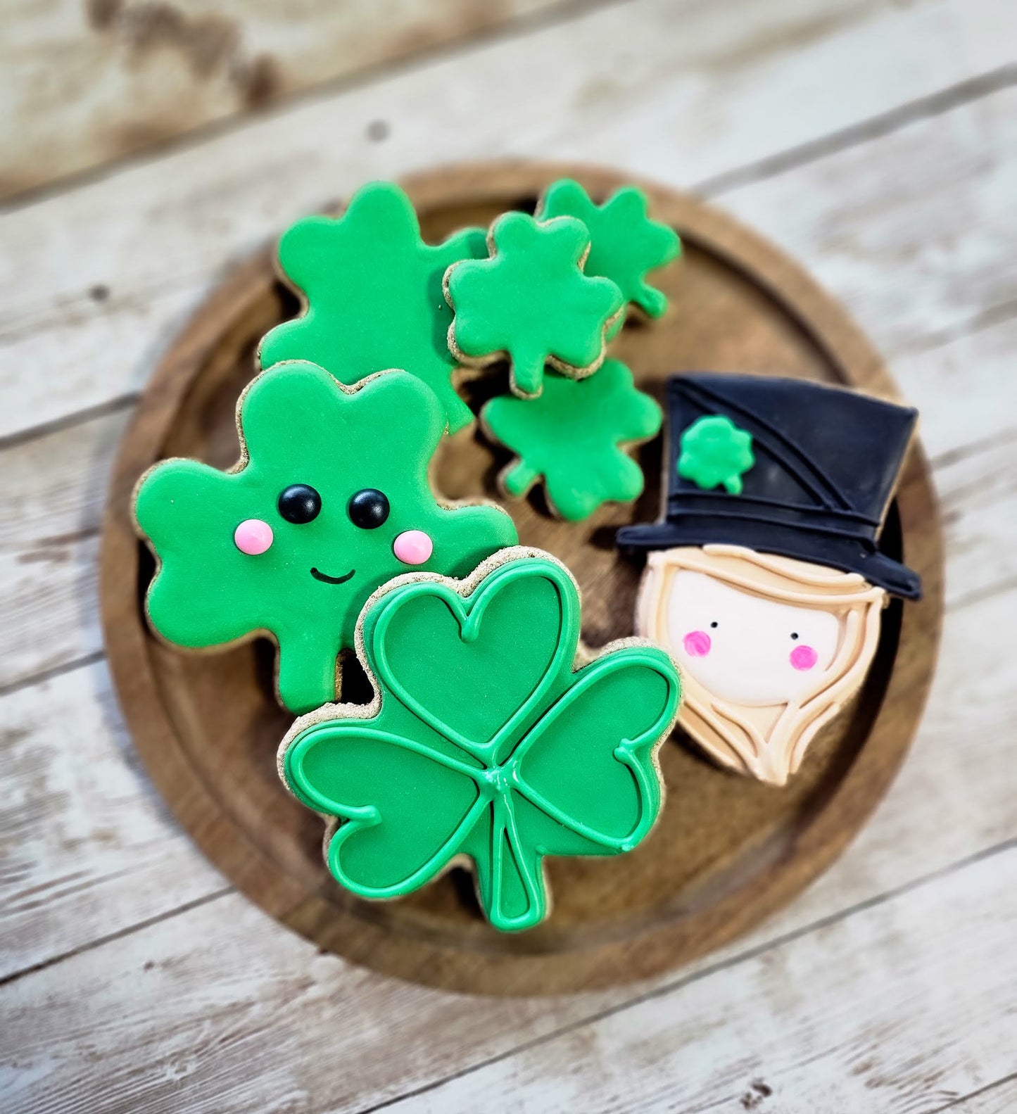 Large Shamrock Dog Cookie | Qty 6 Wholesale