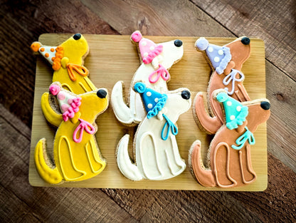 Birthday Celebration Dog Cookie | Qty 12 Wholesale