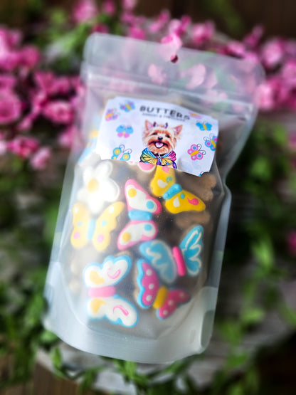 Butterfly dog cookie gift bag | Qty 3 Wholesale