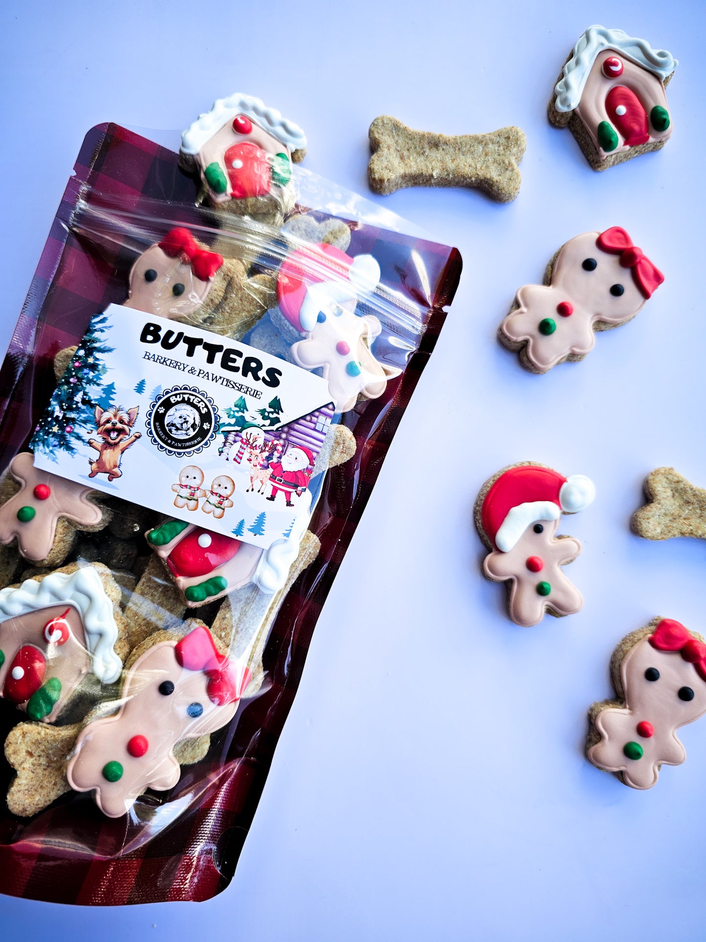 Gingerbread Man Cookie Bags Qty 3