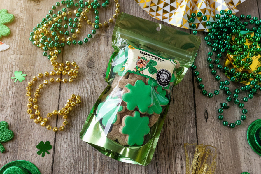 Shamrock Dog Treat Gift Bag | Qty 3 Wholesale
