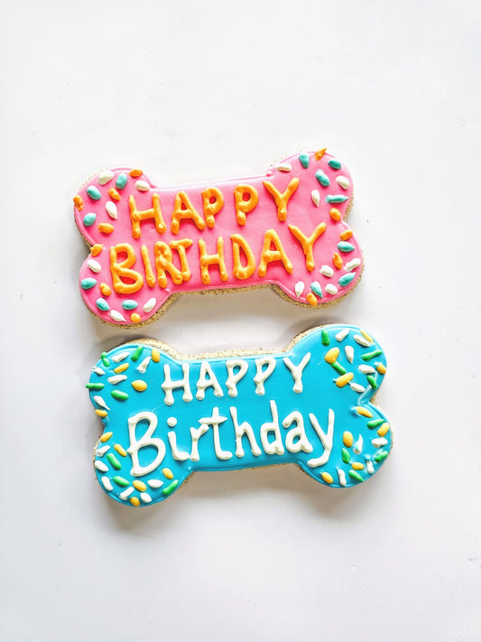 Happy Birthday Day Bone (Qty 12)