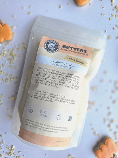 Pumpkin Dog Cookie Mix | Gluten and Wheat Free - Qty 3 bags