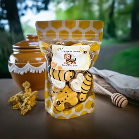 Bee-licious Bites Dog Cookie Bag Qty 3 Wholesale