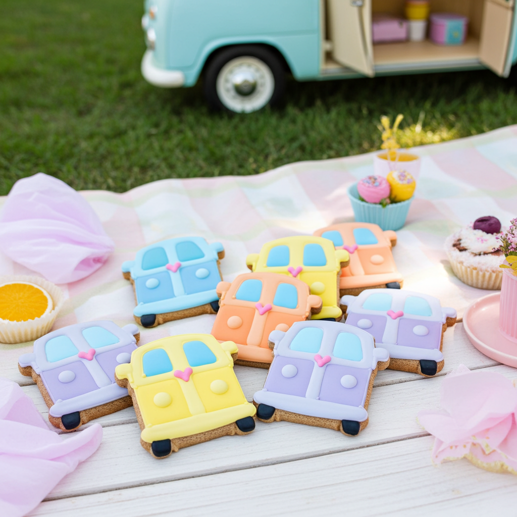 VW Car Dog Cookie | Qty 12 Wholesale