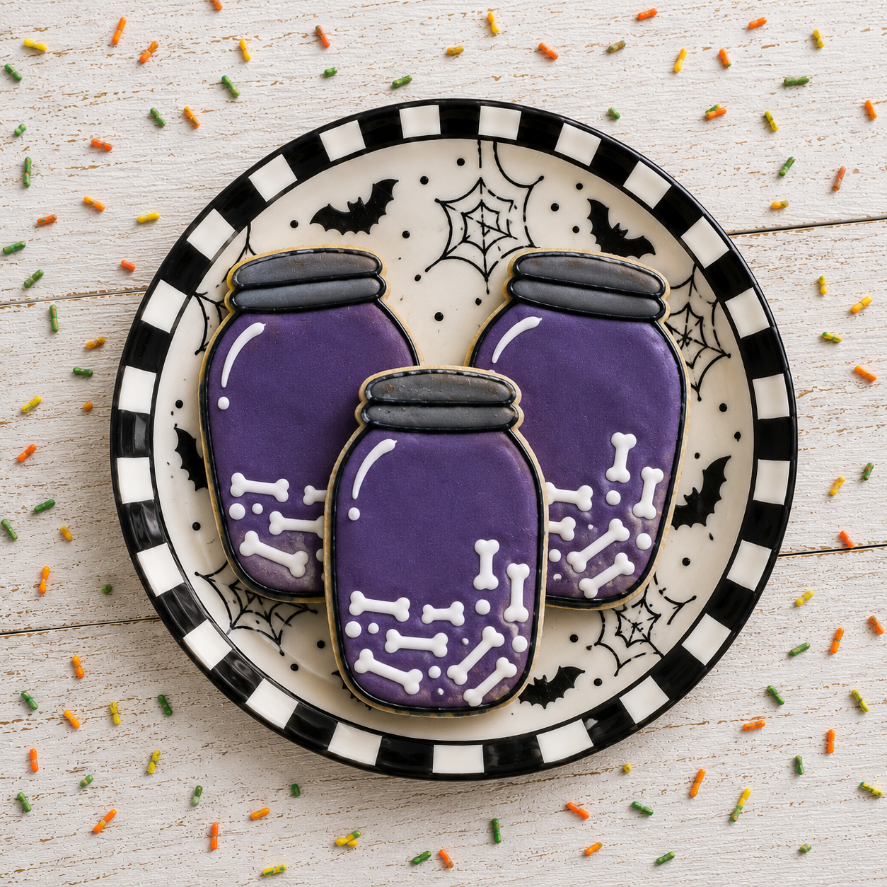Halloween Bones Mason Jar Dog Treats Qty 6