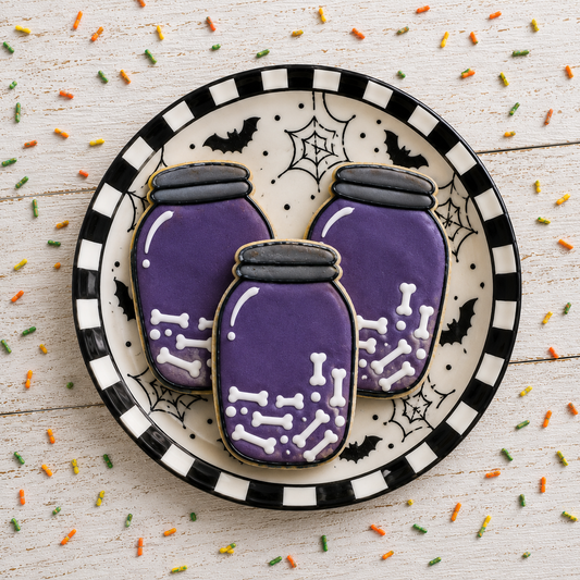 Halloween Bones Mason Jar Dog Treats Qty 6