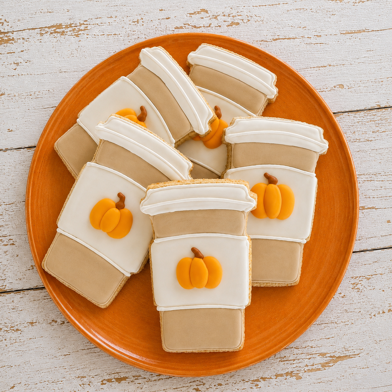 Fall Latte to go cups - Qty 6