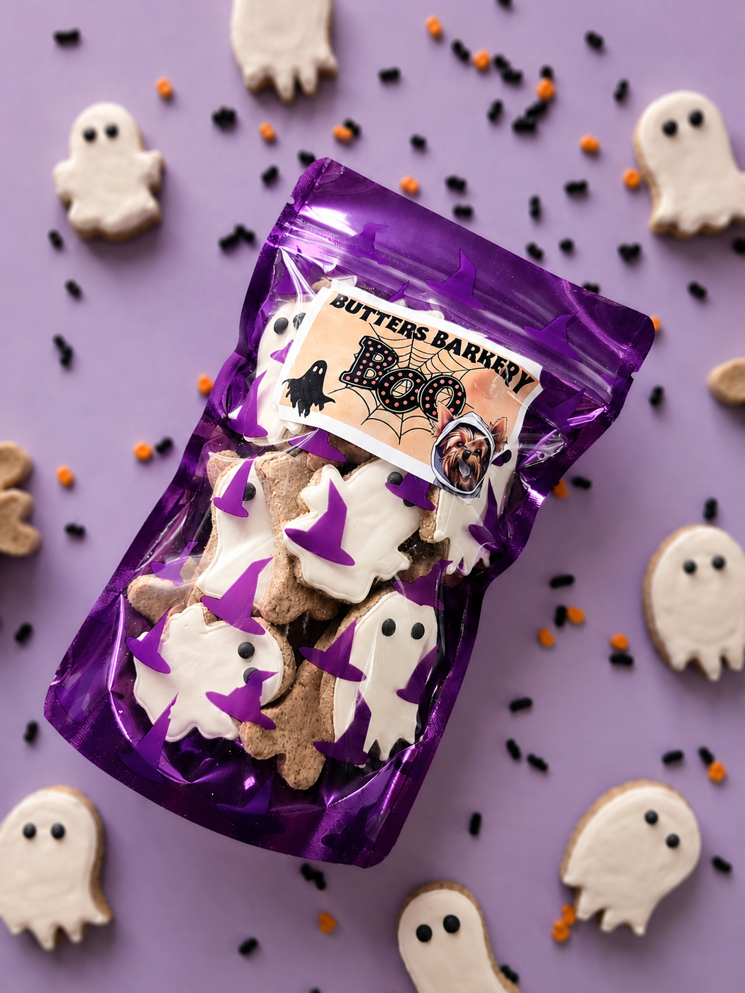 Boo Ghost Cookie Bags Qty 3