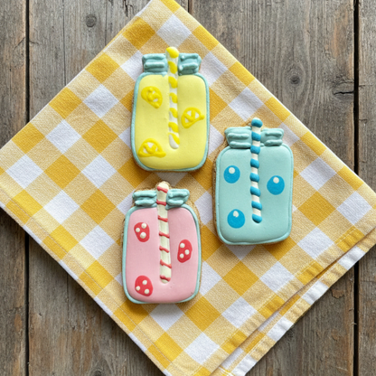 Summer Fruit Drink Jars Qty 6