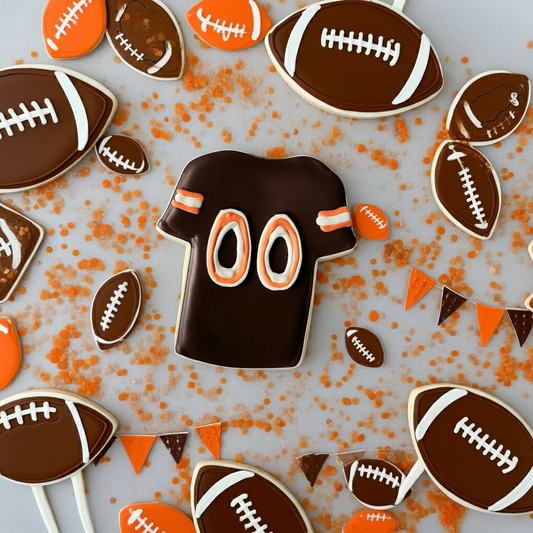 Cleveland Browns Jersey Cookies Qty 12