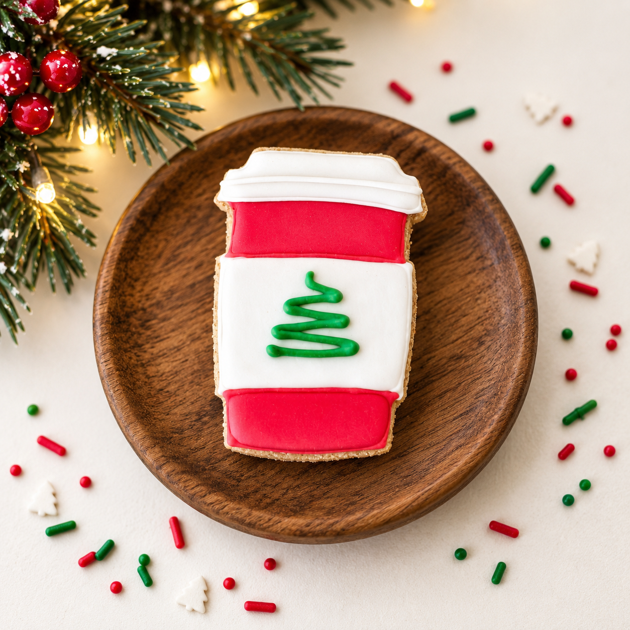 Christmas Tree Cup Dog Treat (Qty 6)