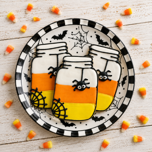 Halloween Spider Mason Jar Dog Treats Qty 6